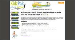 Desktop Screenshot of kidzpak.com